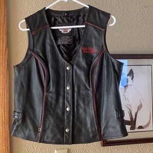 Harley Davidson, leather vest
